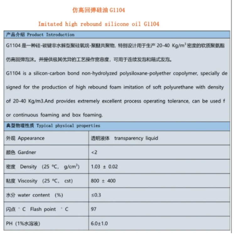 揭阳市仿高回弹硅油G1104