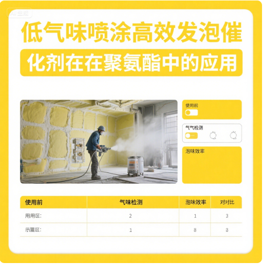 宝山区低气味喷涂高效发泡催化剂在聚氨酯中的应用研究